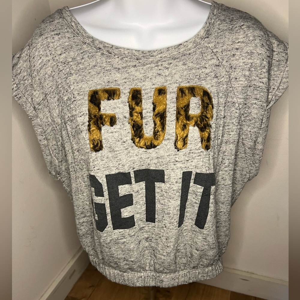 Guys crop top with detail FUR GET IT( IN LEOPARD 🐆)